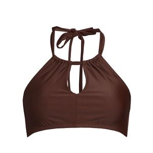 Time and Tru High Neck Swim Top